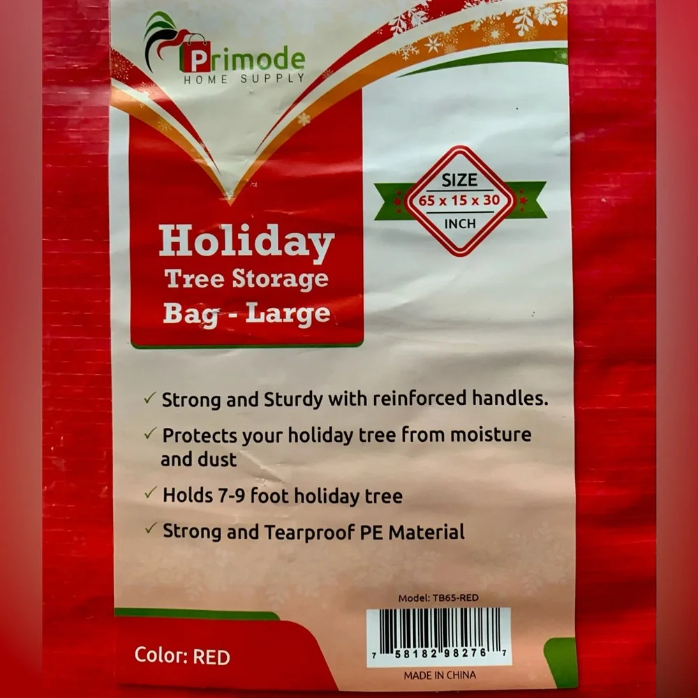 Christmas Tree Storage Bag Zippered with Handles